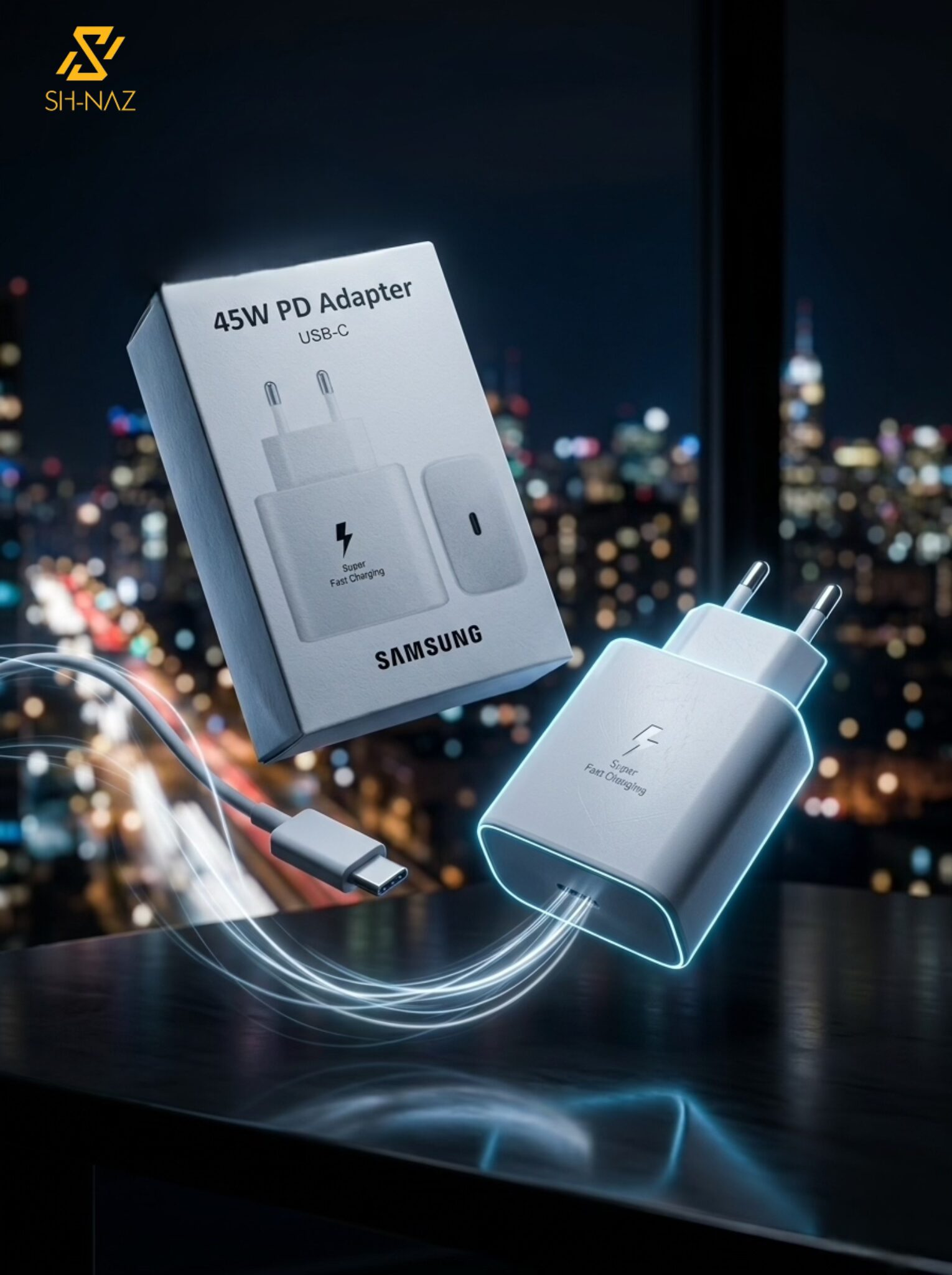 IMG_8808 Samsung Original 45W PD Adapter – Official Type-C Super Fast Charging 2.0 Wall Brick - Image 1