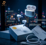 Apple AirPods Pro Premium Wireless Earbuds with ANC – TWS Bluetooth Earphones with Active Noise Cancellation & Type-C Cable - Image 2
