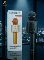 Handheld KTV WS-858 Wireless Karaoke Microphone – Portable Bluetooth Mic with Built-in HiFi Speaker & Voice Changer