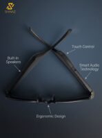 SH-NAZ GS8 Pro Ai Smart Audio Sunglasses – Wireless 5.4 Bluetooth Open-Ear Headphones & UV Protection Eyewear - Image 2