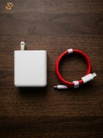 OnePlus Warp Charge 65W Power Adapter Combo – Official Type-C Fast Charger Wall Brick with Red Type-C to C Cable - Image 3
