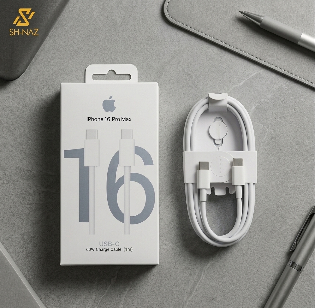 image_b8cb2de4 iPhone 16 Pro Max USB-C to USB-C Cable for – 60W/100W PD Fast Charging & High-Speed Data Sync Cord - Image 1